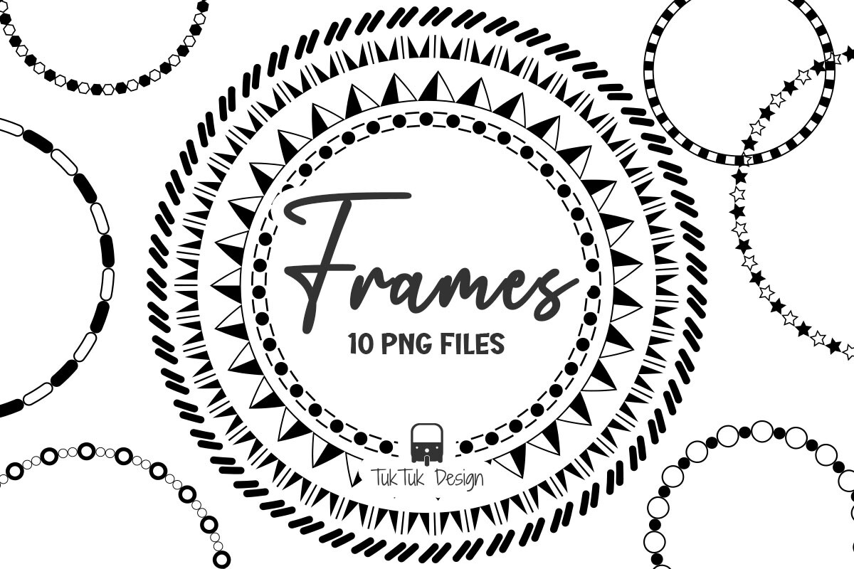 Circle Frames, Decorative Elements Png