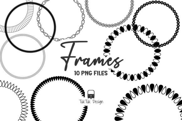 Circle Frame Border Rounded Element Png
