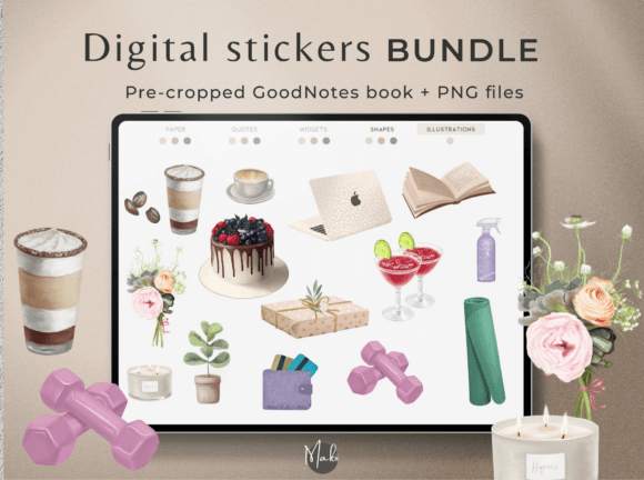 Digital Stickers Book for Goodnotes