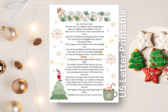 Elf on the Shelf Goodbye Letter