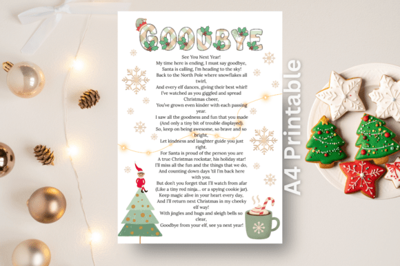 Elf on the Shelf Goodbye Letter