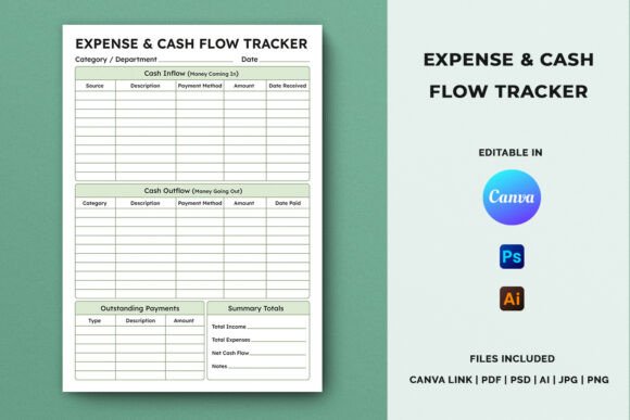 Expense and Cash Flow Tracker Template