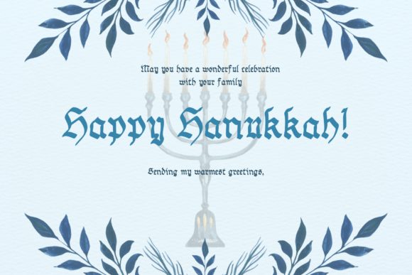 Hanukkah Font - Preview 2