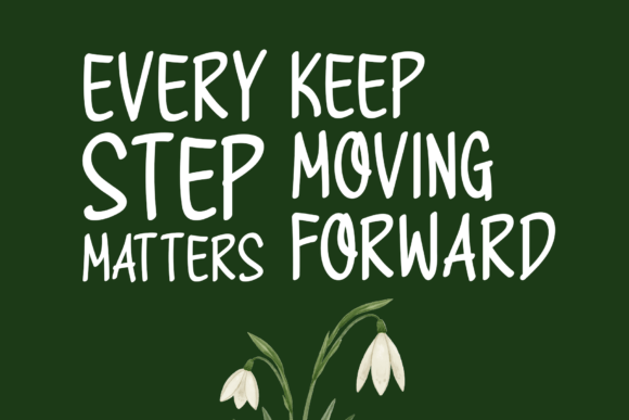 Keep Rising Font PNG with transparent background - Preview 3