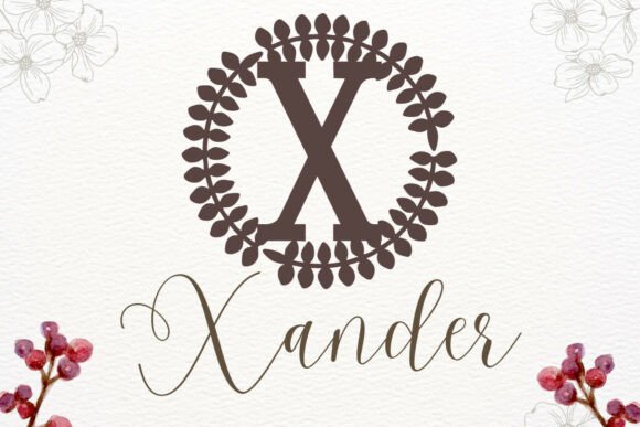 Lumille Monogram Font PNG with transparent background - Preview 1