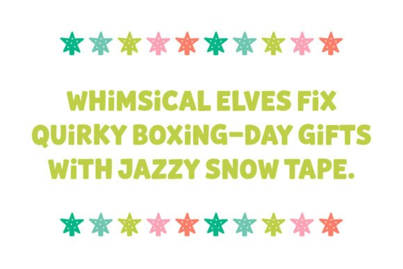 Merry & Bright Font PNG with transparent background - Preview 3