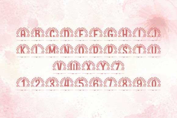 Noblewick Split Monogram Font Font Font PNG with transparent background - Preview 3