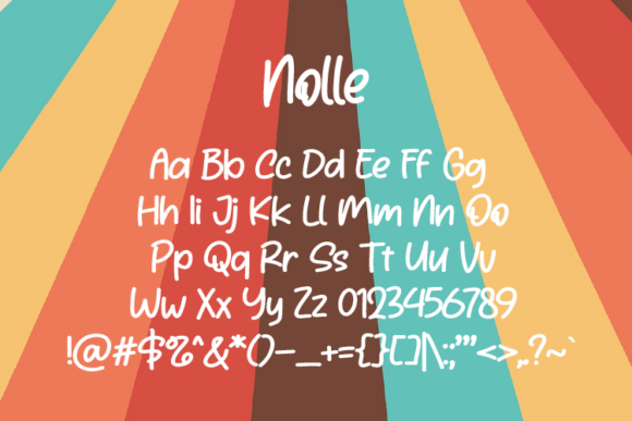 Nolle Font PNG with transparent background - Preview 1