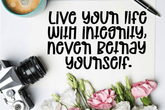 Peache Farmhouse Font PNG with transparent background - Preview 2