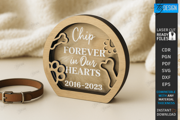 Pet Memorial Keepsake Boxes Laser Bundle SVG cut files