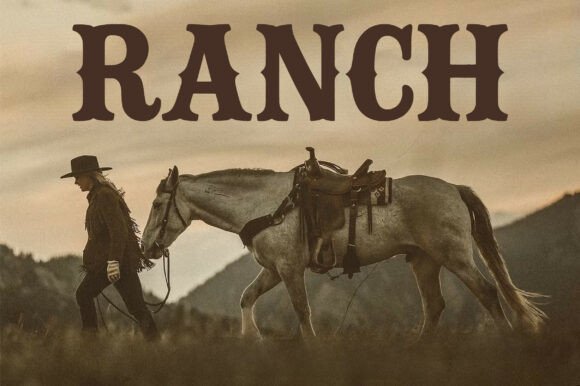 Rodeo Desert Font PNG with transparent background - Preview 4