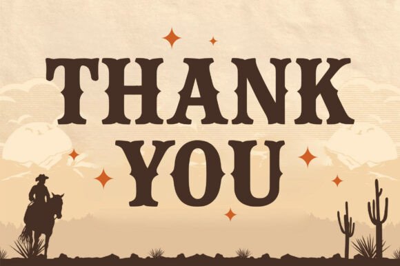 Rodeo Desert Font PNG with transparent background - Preview 5
