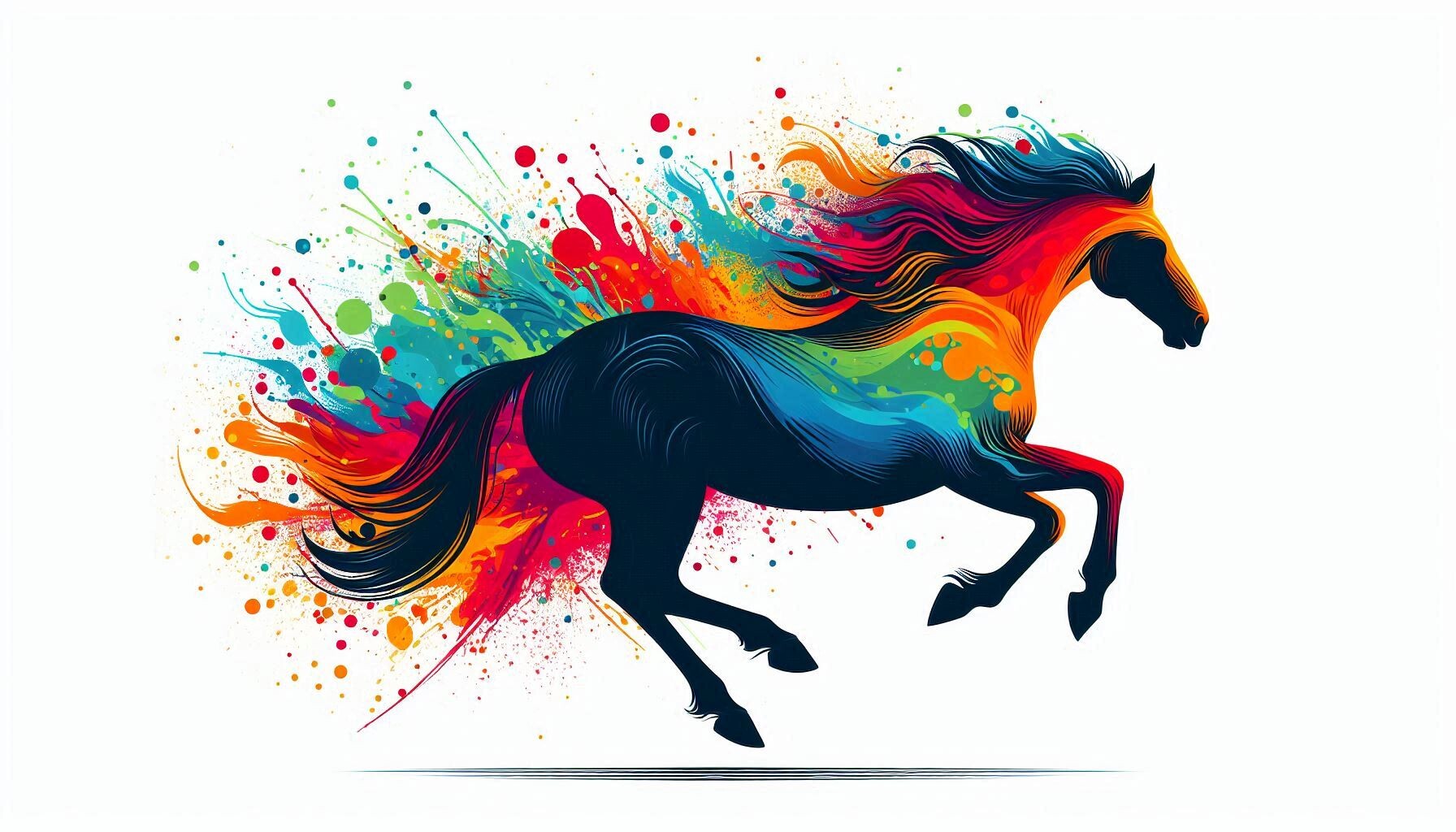 Running Profile Horse