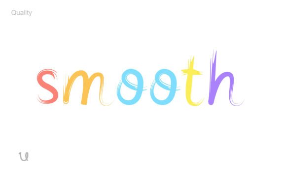 Smoothen Ink Font PNG with transparent background - Preview 2