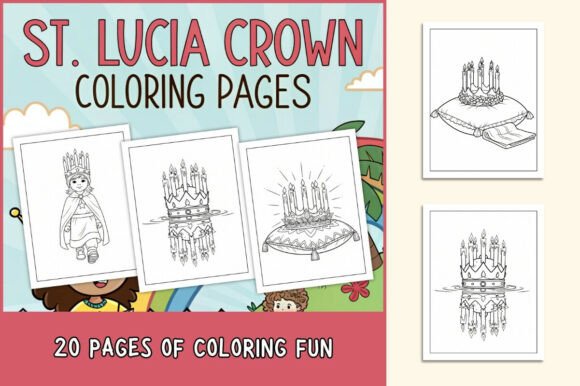 St. Lucia Crown Coloring Pages