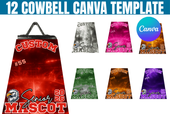 12 Cowbell Canva Editable Template