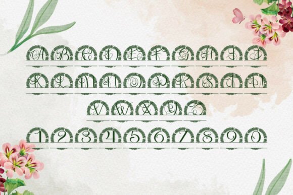 Averleigh Split Monogram Font - Preview 1
