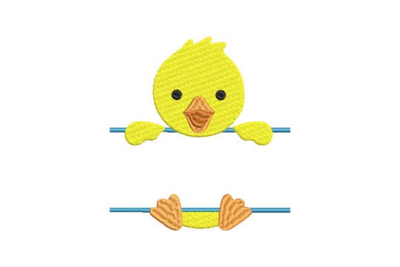 Baby Duck Monogram Monograms Embroidery Design By EmbroideryEver
