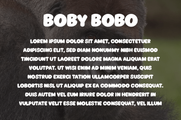 Boby Bobo Font - Preview 2