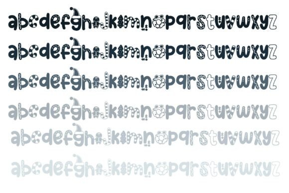 Christmas Calories Trio Font - Preview 4