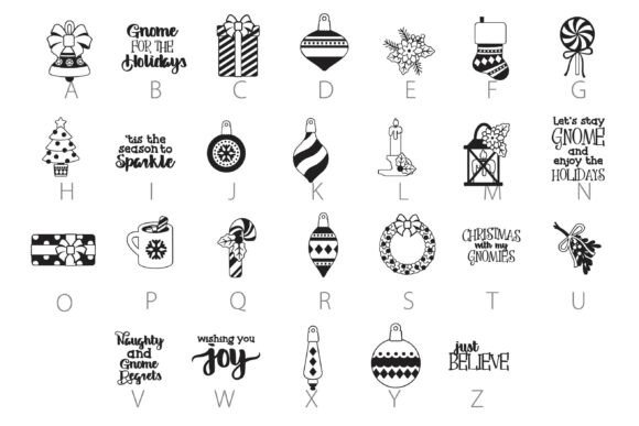 Christmas Gnomes Dingbats Font - Preview 2