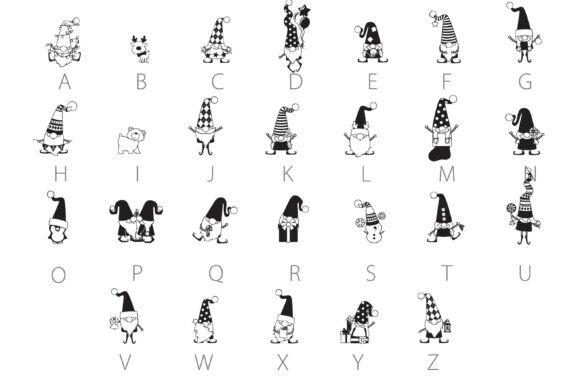 Christmas Gnomes Dingbats Font - Preview 3