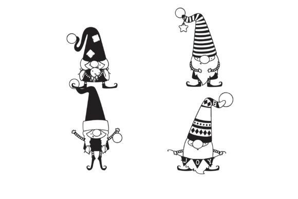 Christmas Gnomes Dingbats Font - Preview 4