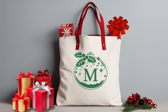 Christmas Ornament Monogram Font - Preview 5