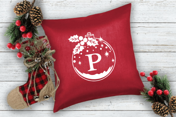 Christmas Ornament Monogram Font - Preview 6