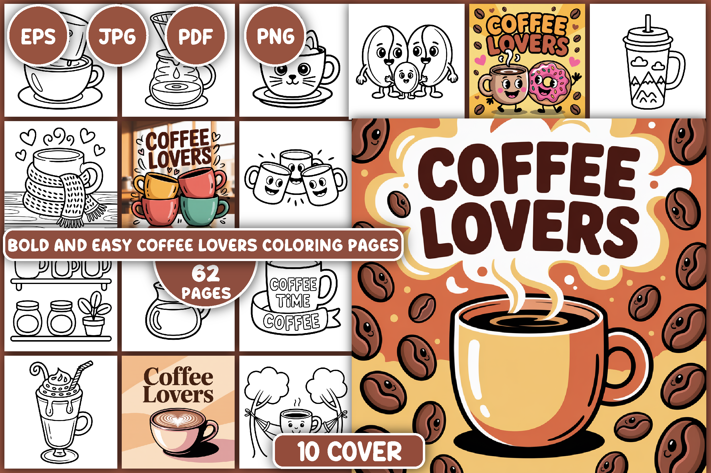 Coffee Lovers Coloring Pages