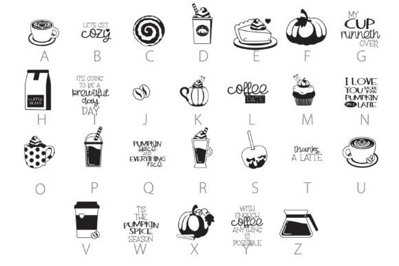 Coffee Shop Dingbats Font - Preview 2
