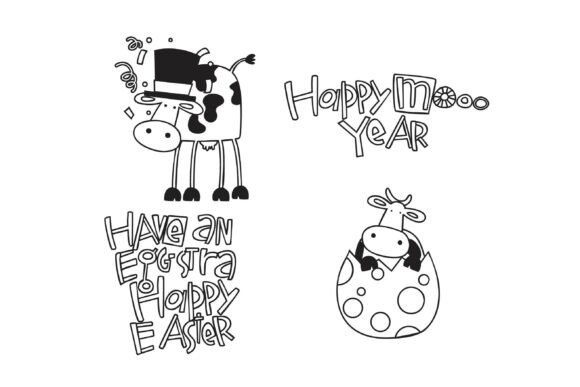 Cow-lendar Dingbats Font - Preview 5