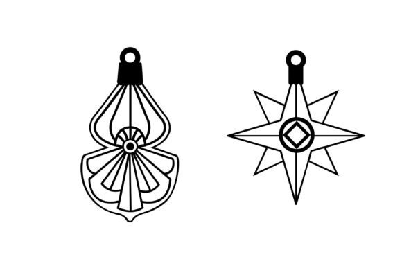 Deco Christmas Dingbats Font PNG with transparent background - Preview 6