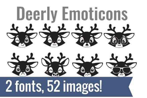 Deerly Dingbats Font - Preview 1