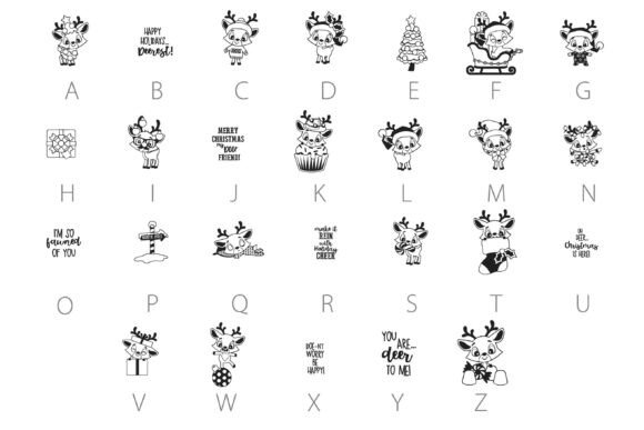 Deerly Dingbats Font - Preview 2