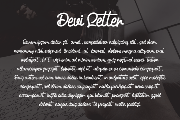 Devi Letter Font - Preview 2