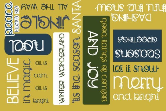 Fluorine Green Duo Font PNG with transparent background - Preview 1