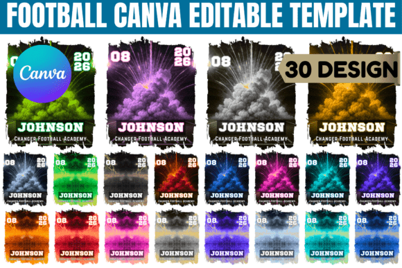 Football Canva Editable Template