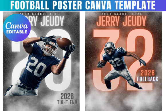 Football Poster Canva Template