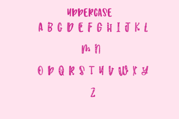 Funny Heart Font PNG with transparent background - Preview 1