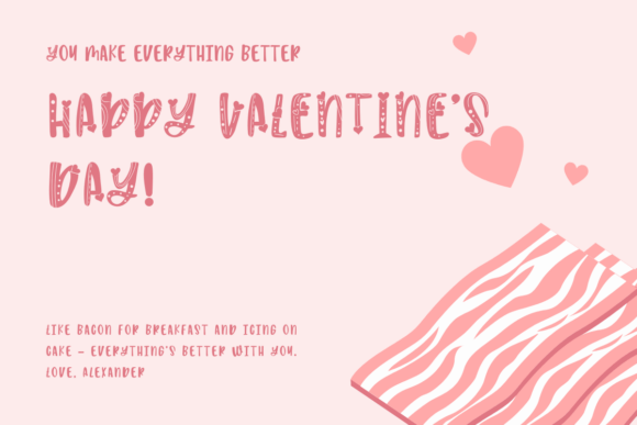 Funny Heart Font PNG with transparent background - Preview 4