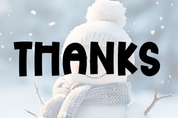 Happy Snowman Font - Preview 6
