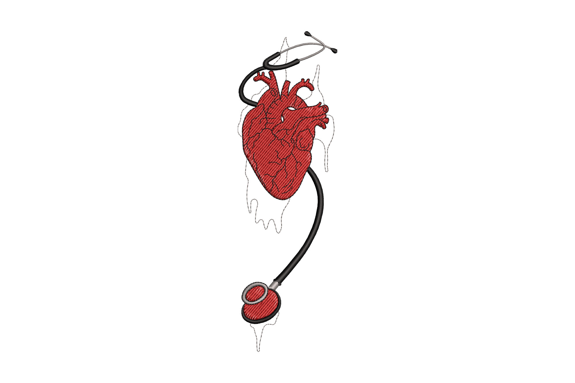 Heart and Stethoscope