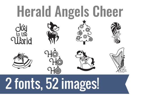 Herald Angels Dingbats Font - Preview 1