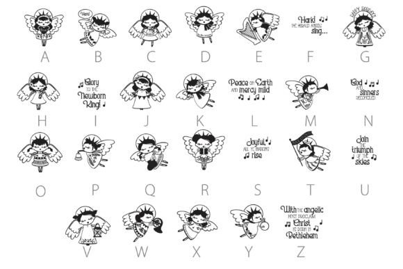Herald Angels Dingbats Font - Preview 3