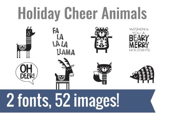 Holiday Cheer Dingbats Font - Preview 1