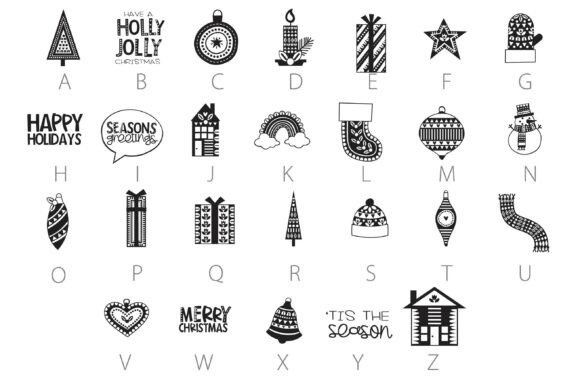 Holiday Cheer Dingbats Font - Preview 2