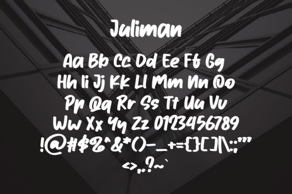 Juliman Font PNG with transparent background - Preview 1