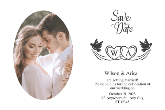 Love Dove Monogram Font PNG with transparent background - Preview 1