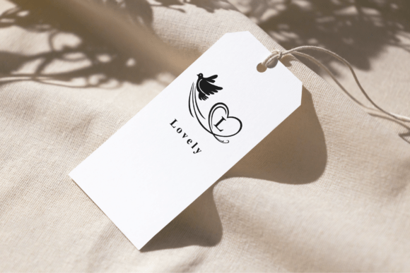 Love Dove Monogram Font PNG with transparent background - Preview 3